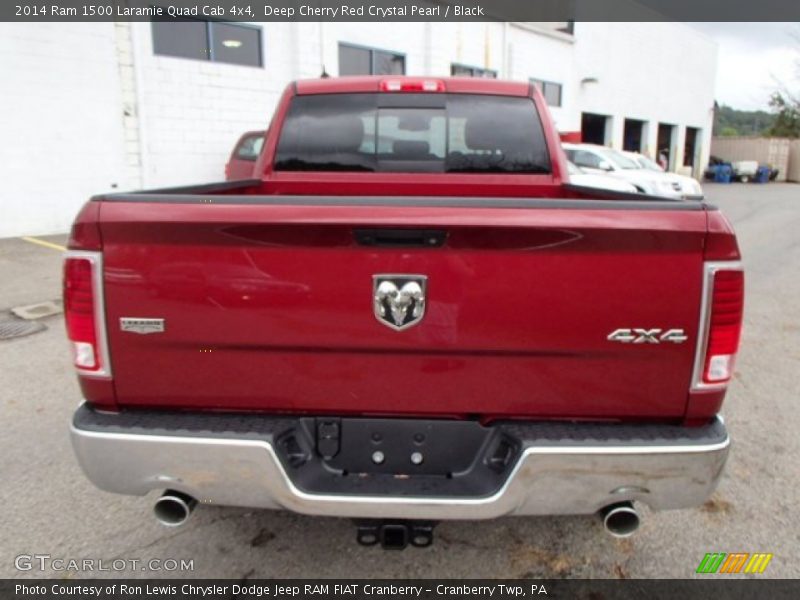 Deep Cherry Red Crystal Pearl / Black 2014 Ram 1500 Laramie Quad Cab 4x4