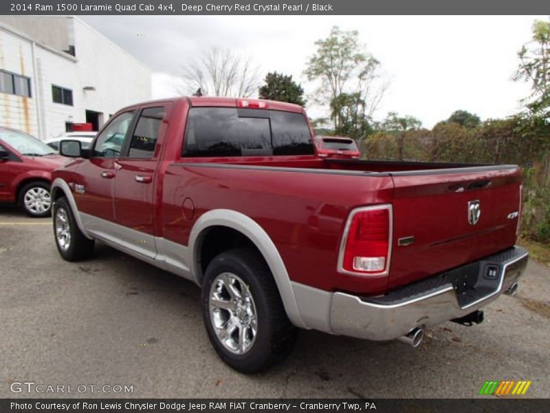 Deep Cherry Red Crystal Pearl / Black 2014 Ram 1500 Laramie Quad Cab 4x4