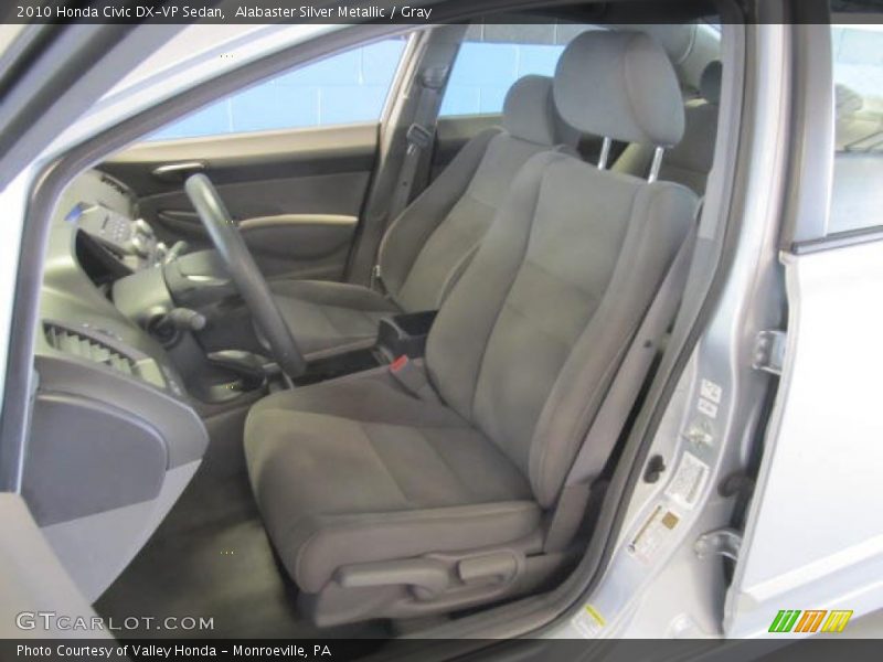 Alabaster Silver Metallic / Gray 2010 Honda Civic DX-VP Sedan