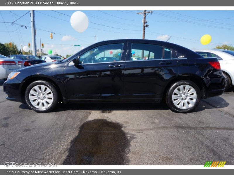 Black / Black 2012 Chrysler 200 LX Sedan