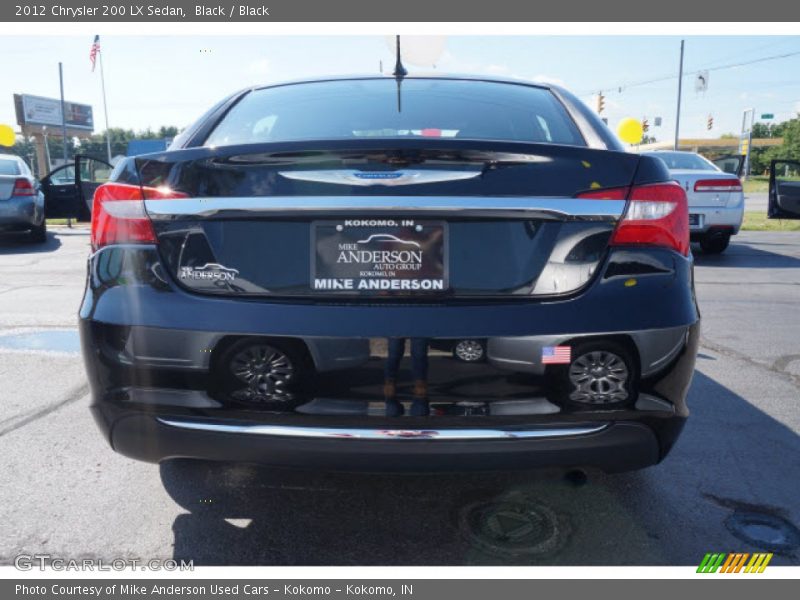 Black / Black 2012 Chrysler 200 LX Sedan