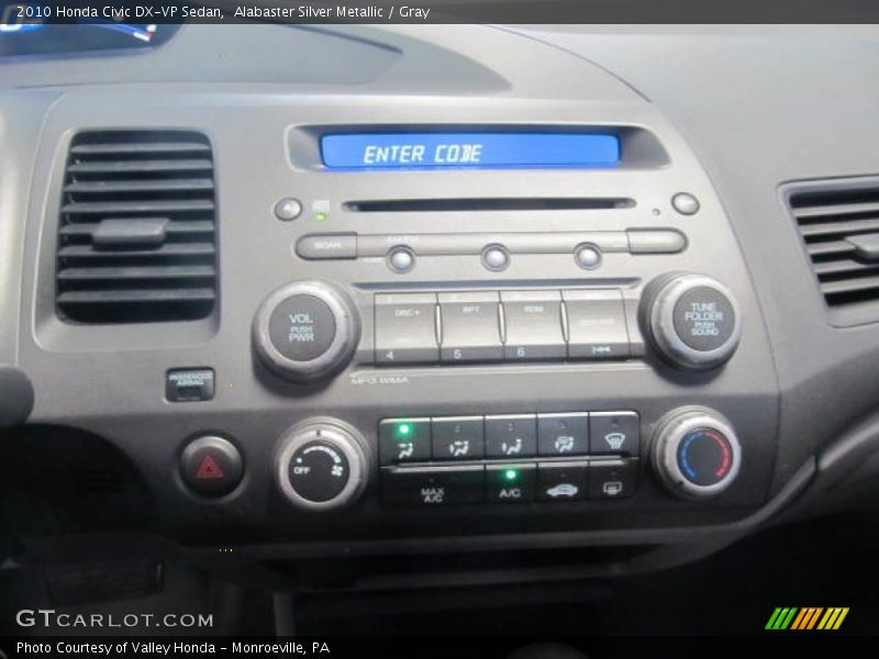 Alabaster Silver Metallic / Gray 2010 Honda Civic DX-VP Sedan