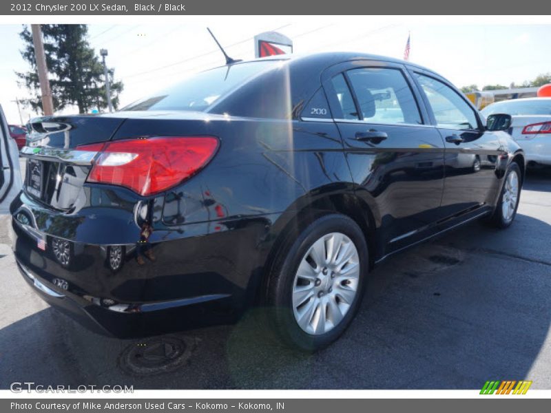 Black / Black 2012 Chrysler 200 LX Sedan