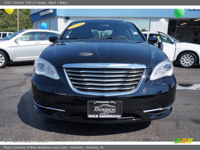 Black / Black 2012 Chrysler 200 LX Sedan