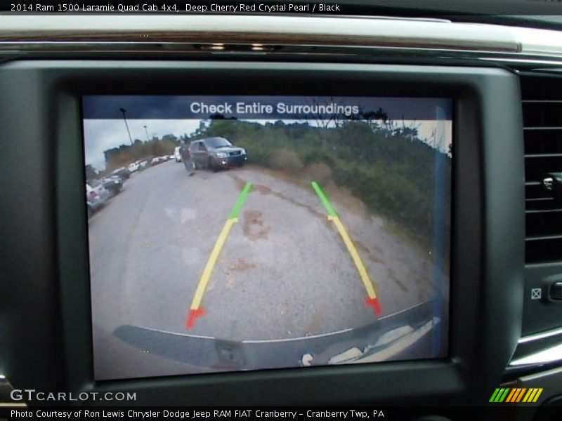Deep Cherry Red Crystal Pearl / Black 2014 Ram 1500 Laramie Quad Cab 4x4