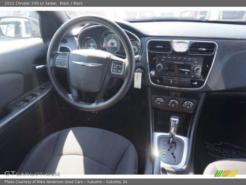 Black / Black 2012 Chrysler 200 LX Sedan