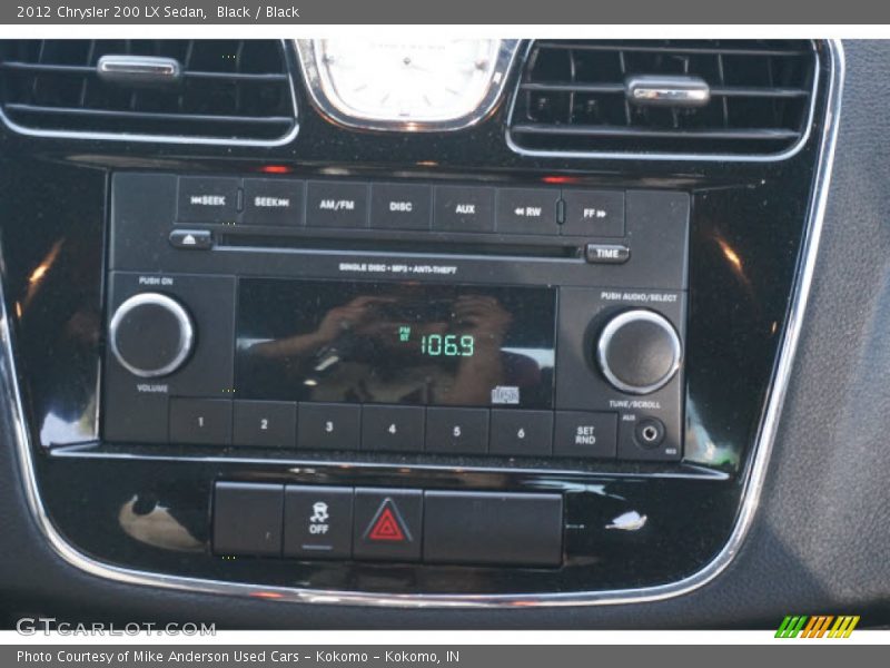 Black / Black 2012 Chrysler 200 LX Sedan