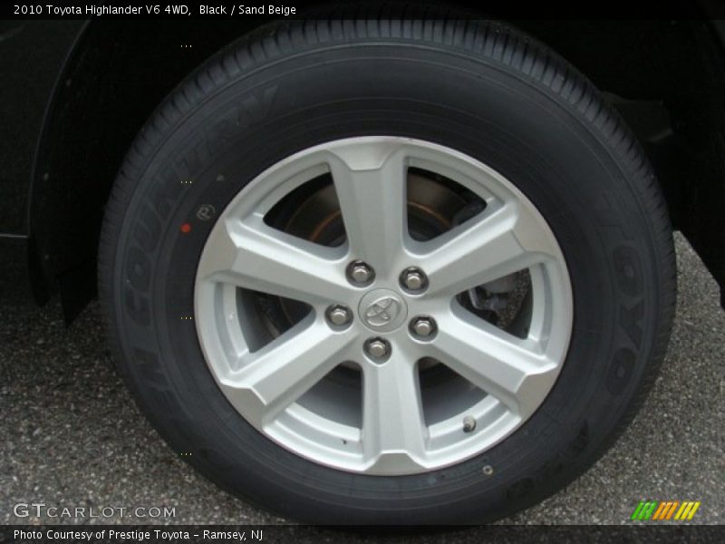 Black / Sand Beige 2010 Toyota Highlander V6 4WD