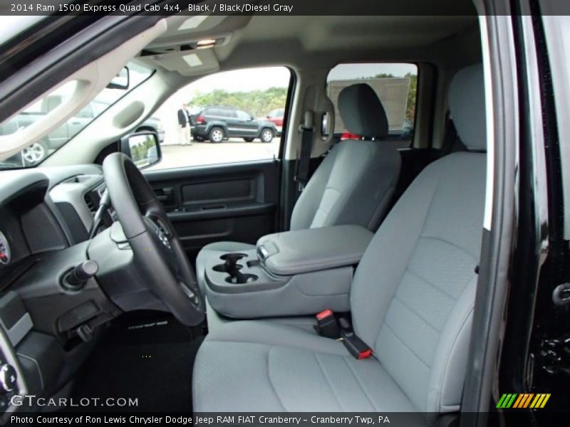 Front Seat of 2014 1500 Express Quad Cab 4x4