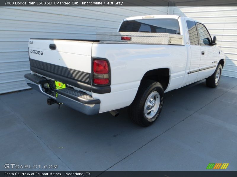 Bright White / Mist Gray 2000 Dodge Ram 1500 SLT Extended Cab