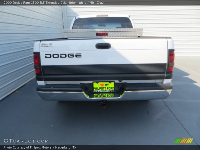 Bright White / Mist Gray 2000 Dodge Ram 1500 SLT Extended Cab