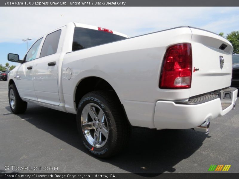 Bright White / Black/Diesel Gray 2014 Ram 1500 Express Crew Cab