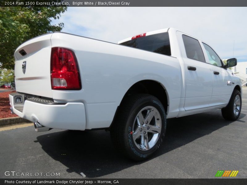 Bright White / Black/Diesel Gray 2014 Ram 1500 Express Crew Cab