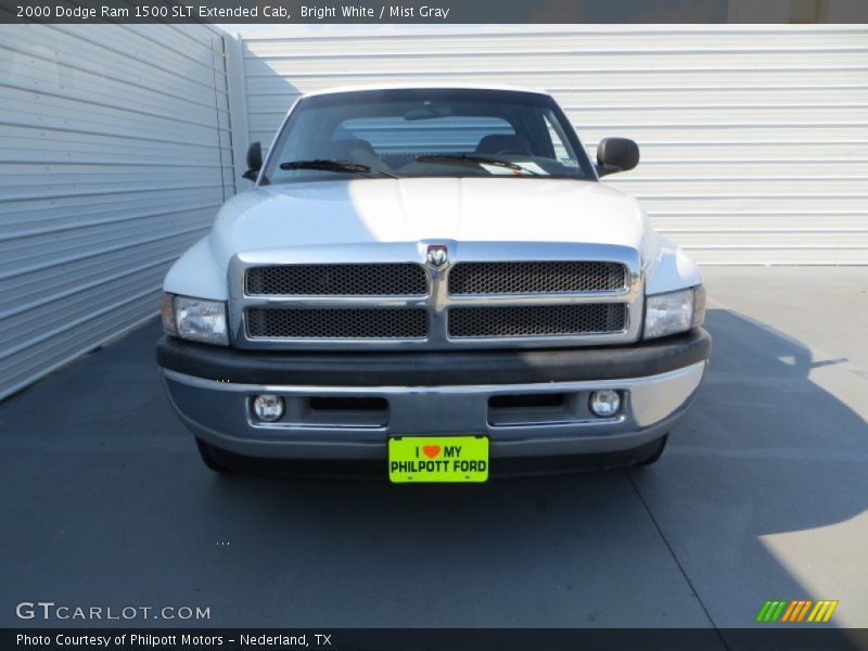Bright White / Mist Gray 2000 Dodge Ram 1500 SLT Extended Cab