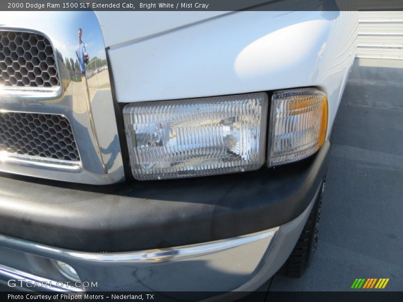 Bright White / Mist Gray 2000 Dodge Ram 1500 SLT Extended Cab