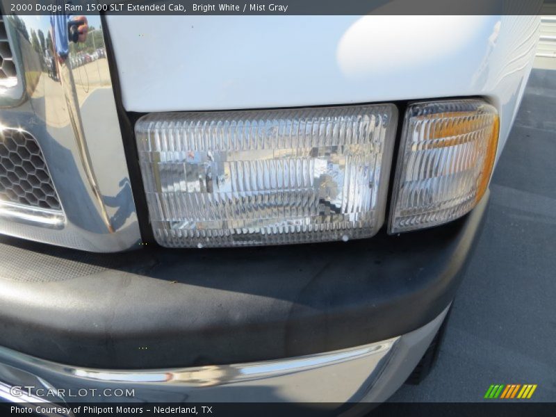 Bright White / Mist Gray 2000 Dodge Ram 1500 SLT Extended Cab