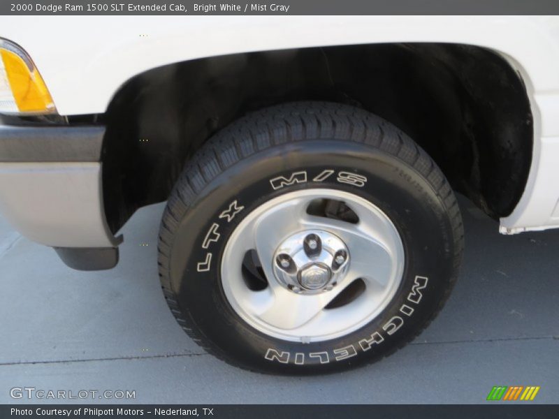 Bright White / Mist Gray 2000 Dodge Ram 1500 SLT Extended Cab