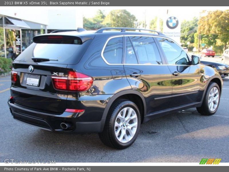 Black Sapphire Metallic / Sand Beige 2013 BMW X5 xDrive 35i
