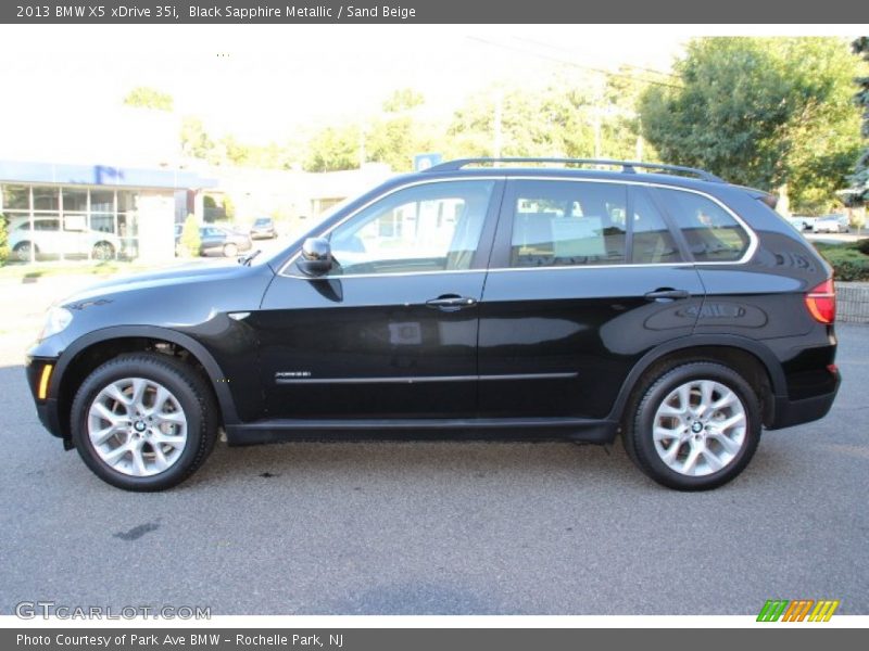 Black Sapphire Metallic / Sand Beige 2013 BMW X5 xDrive 35i