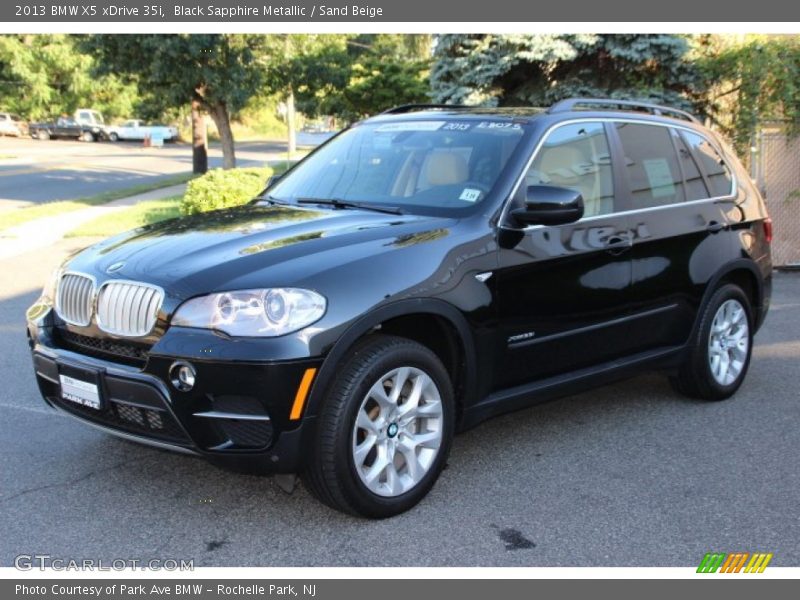Black Sapphire Metallic / Sand Beige 2013 BMW X5 xDrive 35i