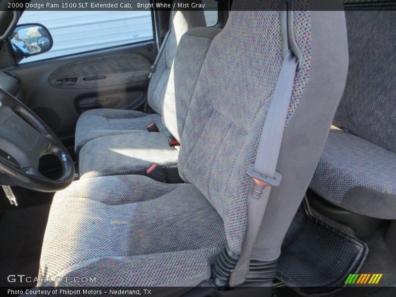 Bright White / Mist Gray 2000 Dodge Ram 1500 SLT Extended Cab