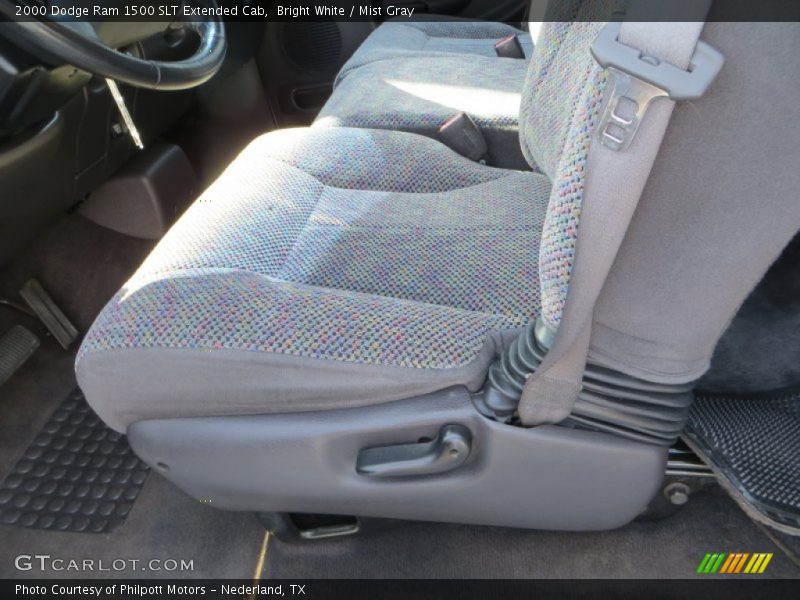 Bright White / Mist Gray 2000 Dodge Ram 1500 SLT Extended Cab