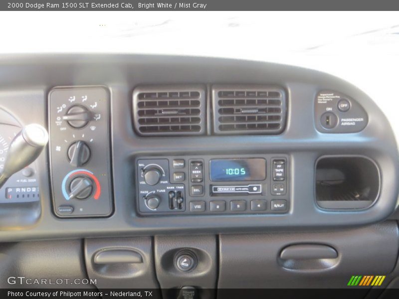 Bright White / Mist Gray 2000 Dodge Ram 1500 SLT Extended Cab