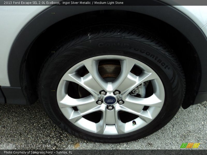Ingot Silver Metallic / Medium Light Stone 2013 Ford Escape SEL 2.0L EcoBoost