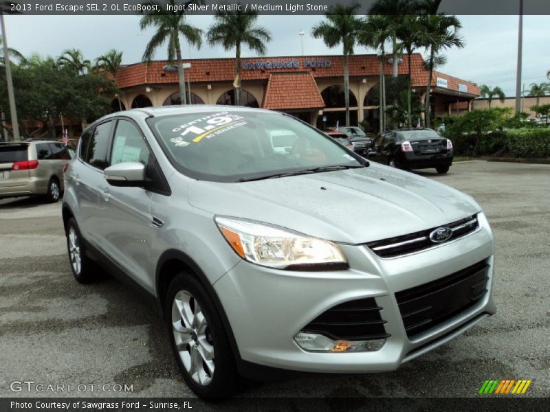 Ingot Silver Metallic / Medium Light Stone 2013 Ford Escape SEL 2.0L EcoBoost