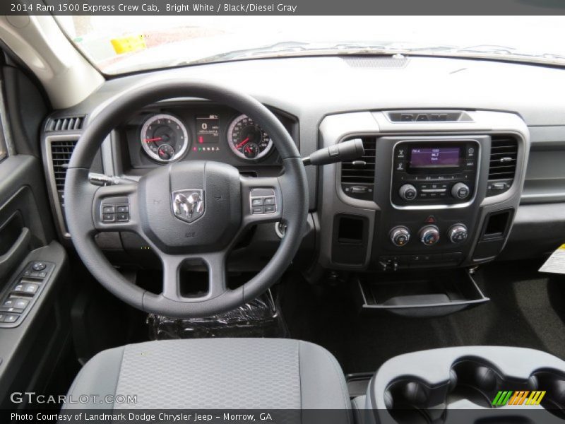 Bright White / Black/Diesel Gray 2014 Ram 1500 Express Crew Cab