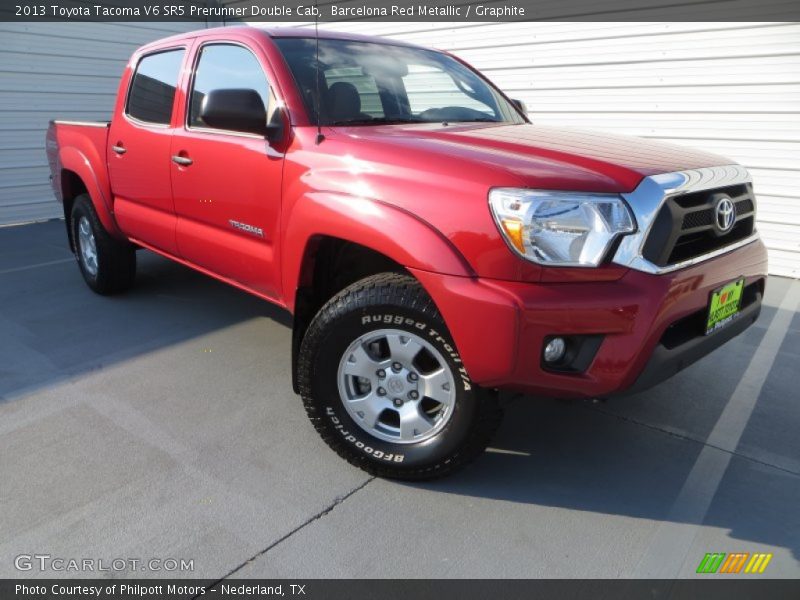 Barcelona Red Metallic / Graphite 2013 Toyota Tacoma V6 SR5 Prerunner Double Cab