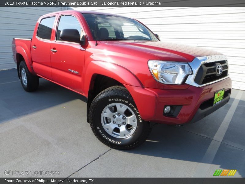 Barcelona Red Metallic / Graphite 2013 Toyota Tacoma V6 SR5 Prerunner Double Cab