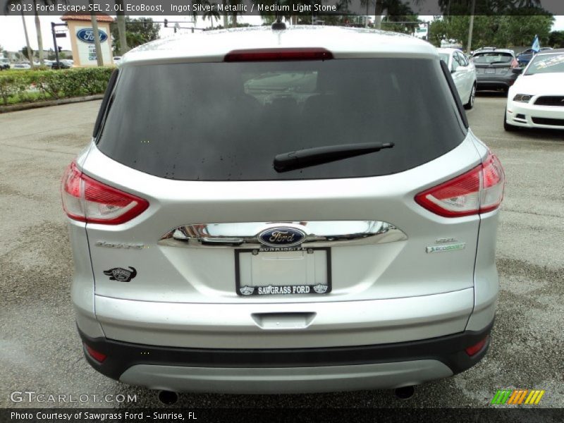 Ingot Silver Metallic / Medium Light Stone 2013 Ford Escape SEL 2.0L EcoBoost