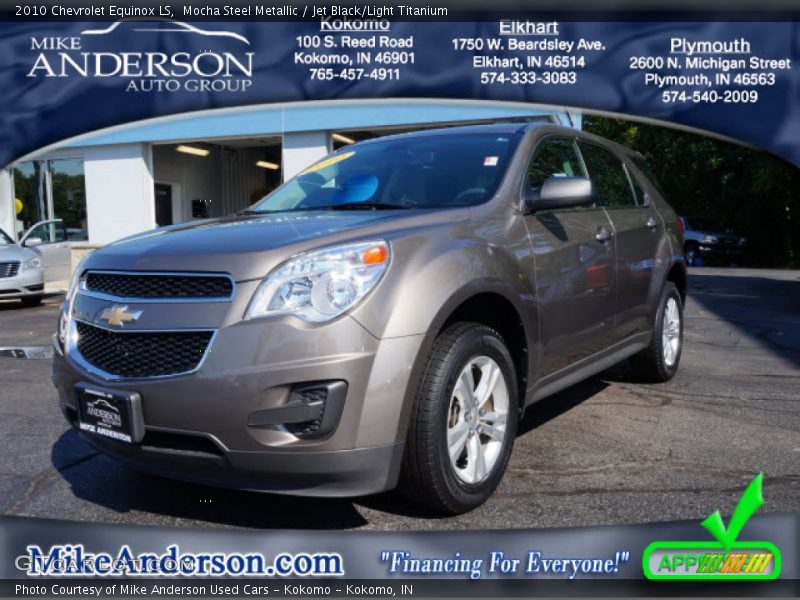 Mocha Steel Metallic / Jet Black/Light Titanium 2010 Chevrolet Equinox LS