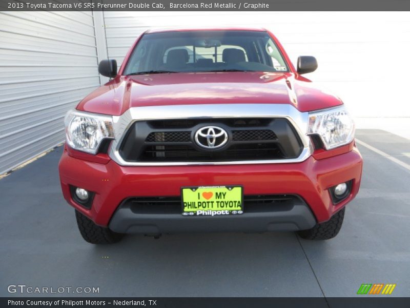 Barcelona Red Metallic / Graphite 2013 Toyota Tacoma V6 SR5 Prerunner Double Cab