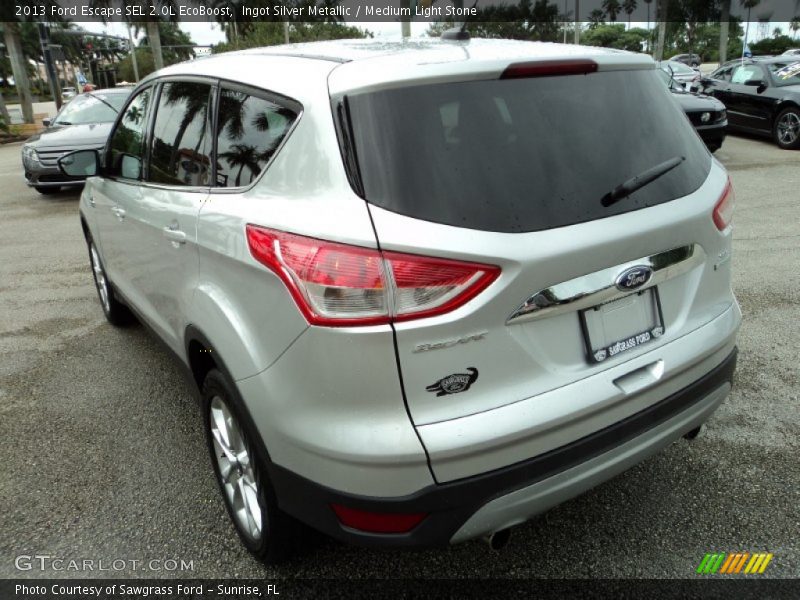 Ingot Silver Metallic / Medium Light Stone 2013 Ford Escape SEL 2.0L EcoBoost