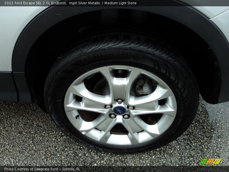 Ingot Silver Metallic / Medium Light Stone 2013 Ford Escape SEL 2.0L EcoBoost