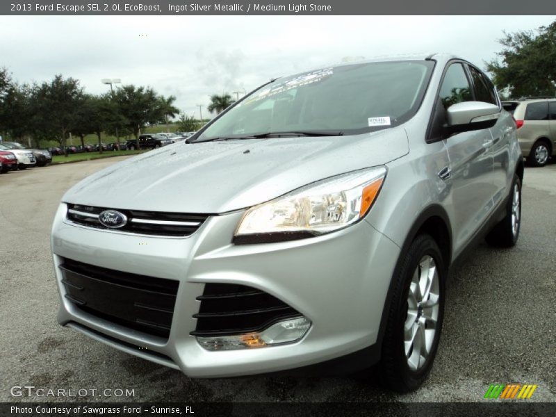 Ingot Silver Metallic / Medium Light Stone 2013 Ford Escape SEL 2.0L EcoBoost