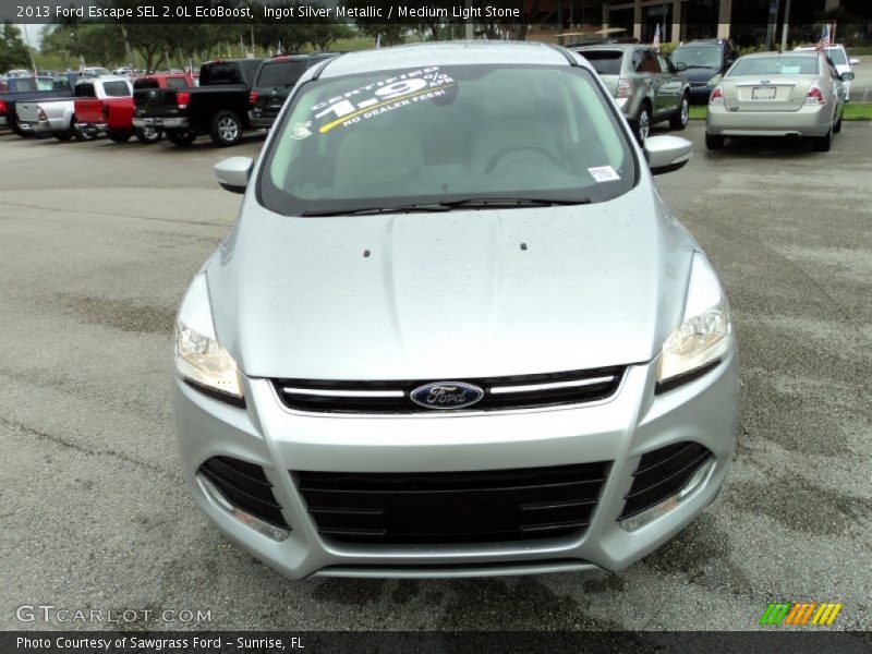 Ingot Silver Metallic / Medium Light Stone 2013 Ford Escape SEL 2.0L EcoBoost