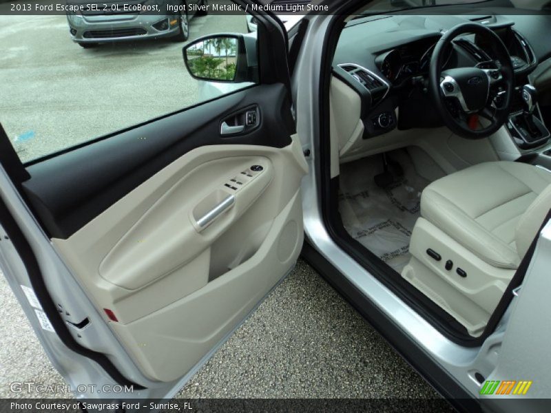 Ingot Silver Metallic / Medium Light Stone 2013 Ford Escape SEL 2.0L EcoBoost