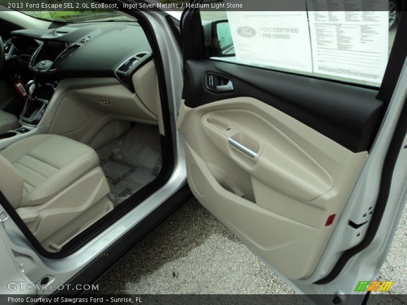 Ingot Silver Metallic / Medium Light Stone 2013 Ford Escape SEL 2.0L EcoBoost