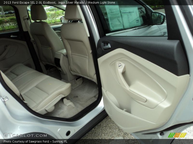 Ingot Silver Metallic / Medium Light Stone 2013 Ford Escape SEL 2.0L EcoBoost