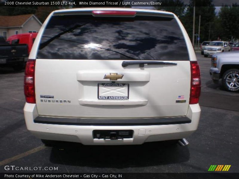 White Diamond Tricoat / Light Cashmere/Ebony 2008 Chevrolet Suburban 1500 LTZ 4x4
