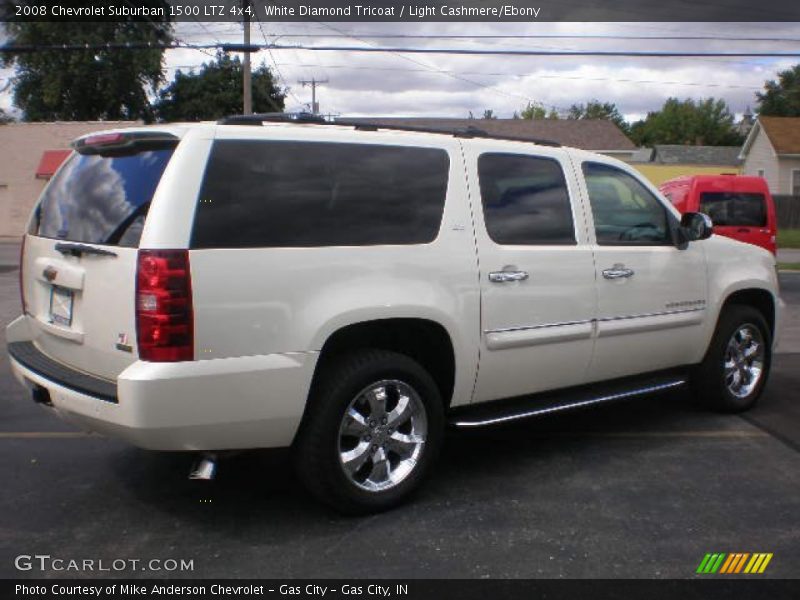 White Diamond Tricoat / Light Cashmere/Ebony 2008 Chevrolet Suburban 1500 LTZ 4x4