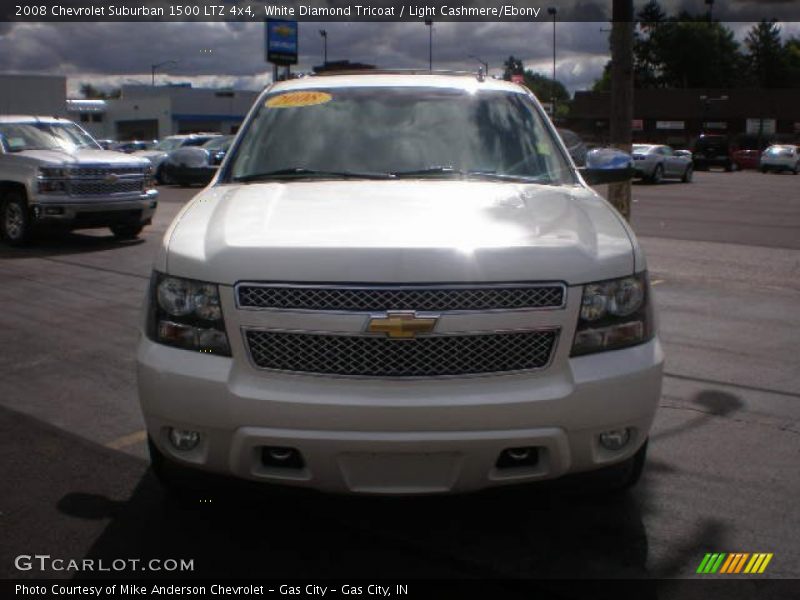 White Diamond Tricoat / Light Cashmere/Ebony 2008 Chevrolet Suburban 1500 LTZ 4x4