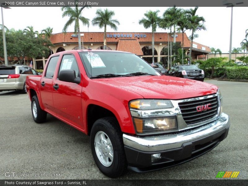 Fire Red / Ebony 2008 GMC Canyon SLE Crew Cab