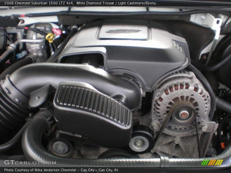 White Diamond Tricoat / Light Cashmere/Ebony 2008 Chevrolet Suburban 1500 LTZ 4x4