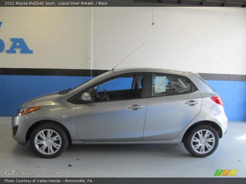 Liquid Silver Metallic / Black 2012 Mazda MAZDA2 Sport