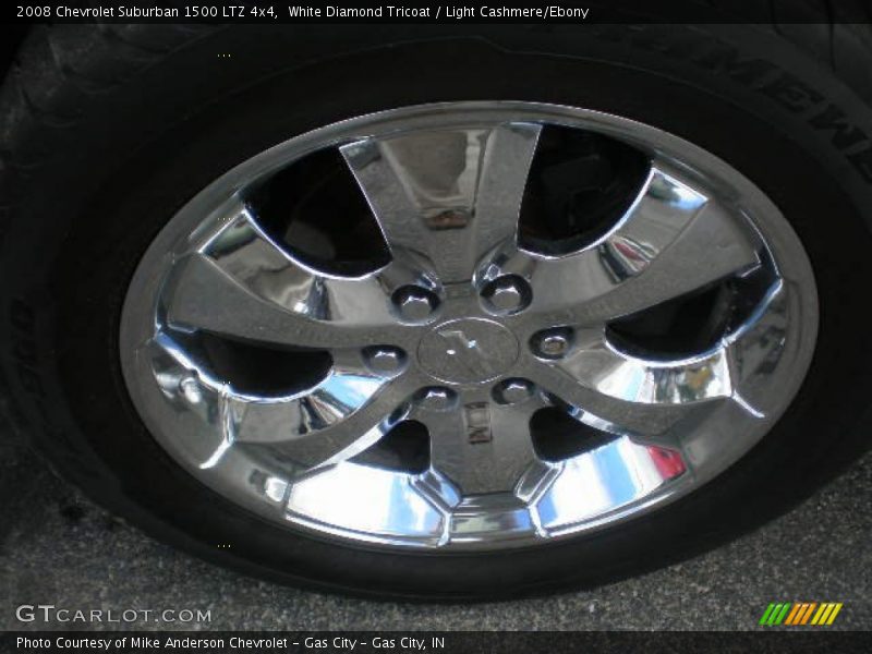 White Diamond Tricoat / Light Cashmere/Ebony 2008 Chevrolet Suburban 1500 LTZ 4x4