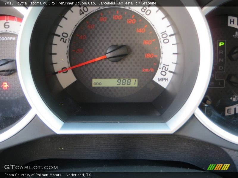 Barcelona Red Metallic / Graphite 2013 Toyota Tacoma V6 SR5 Prerunner Double Cab